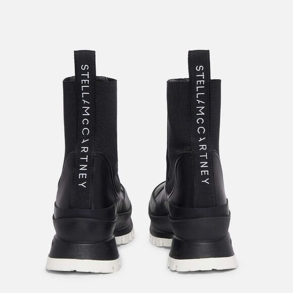 Stella McCartney Trace Chelsea Boots w/Logo Black, New, Size 40 - Picture 1 of 16